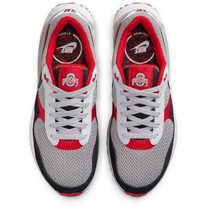 Nike Red and White Ohio State Athletic Shoes